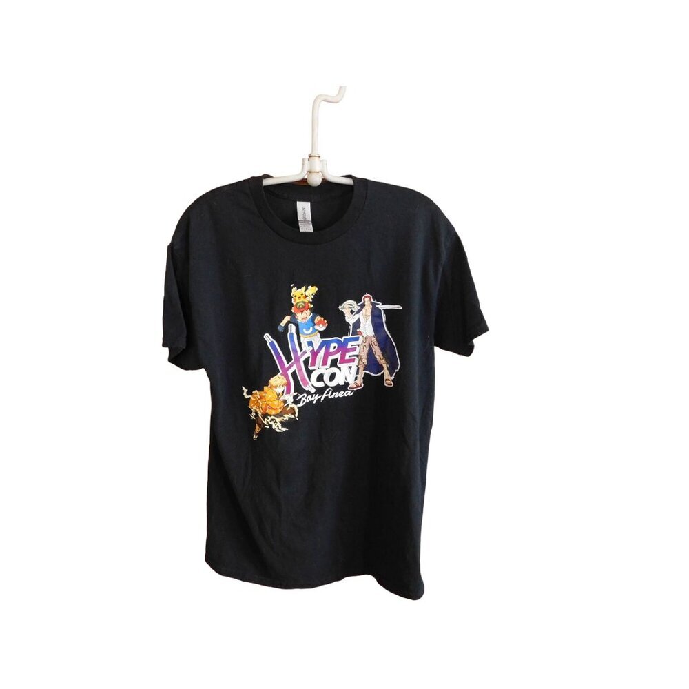 Gildan Medium T Shirt Hype Con Bay Area cotton. Dragon Ball  Anime Characters